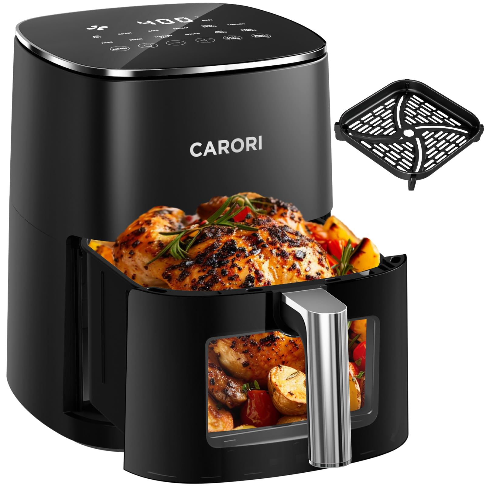Amazon.co.jp: CARORI(カロリ) 6QT エアフライヤー ビューウィンドウ